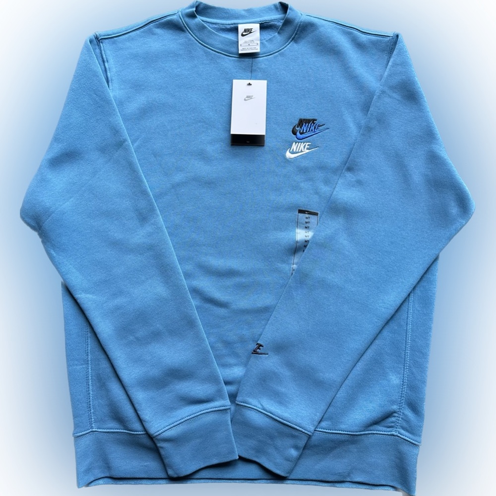 Nike NSW Sport Essentials+ Crewneck Dutch Blue Mens Sizes DM8886-469